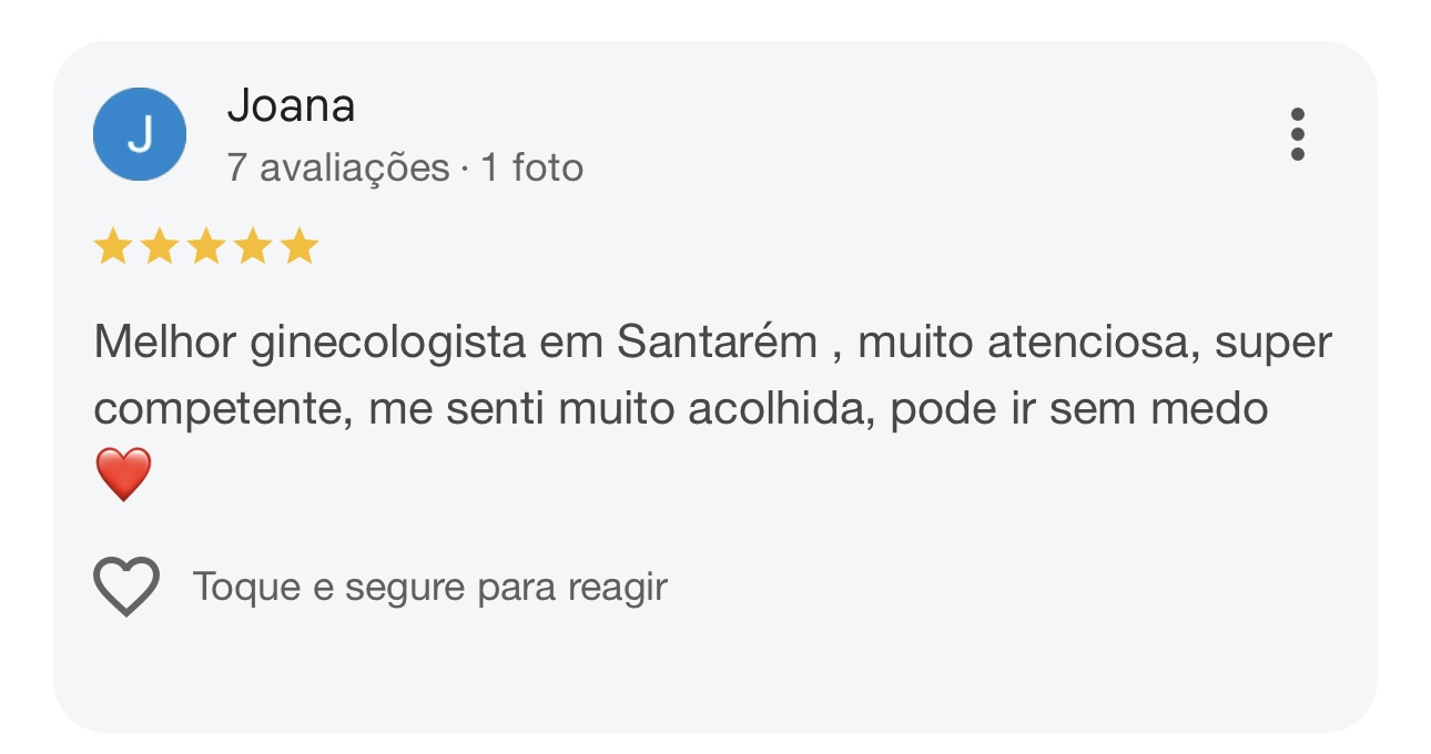 Avaliação real do Google